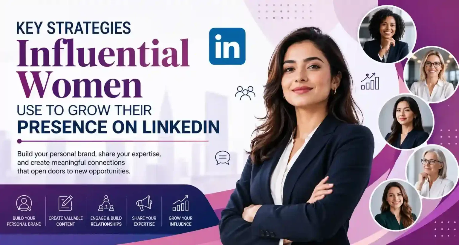 Key Strategies Influential Women Use to Grow Their Presence on LinkedIn.